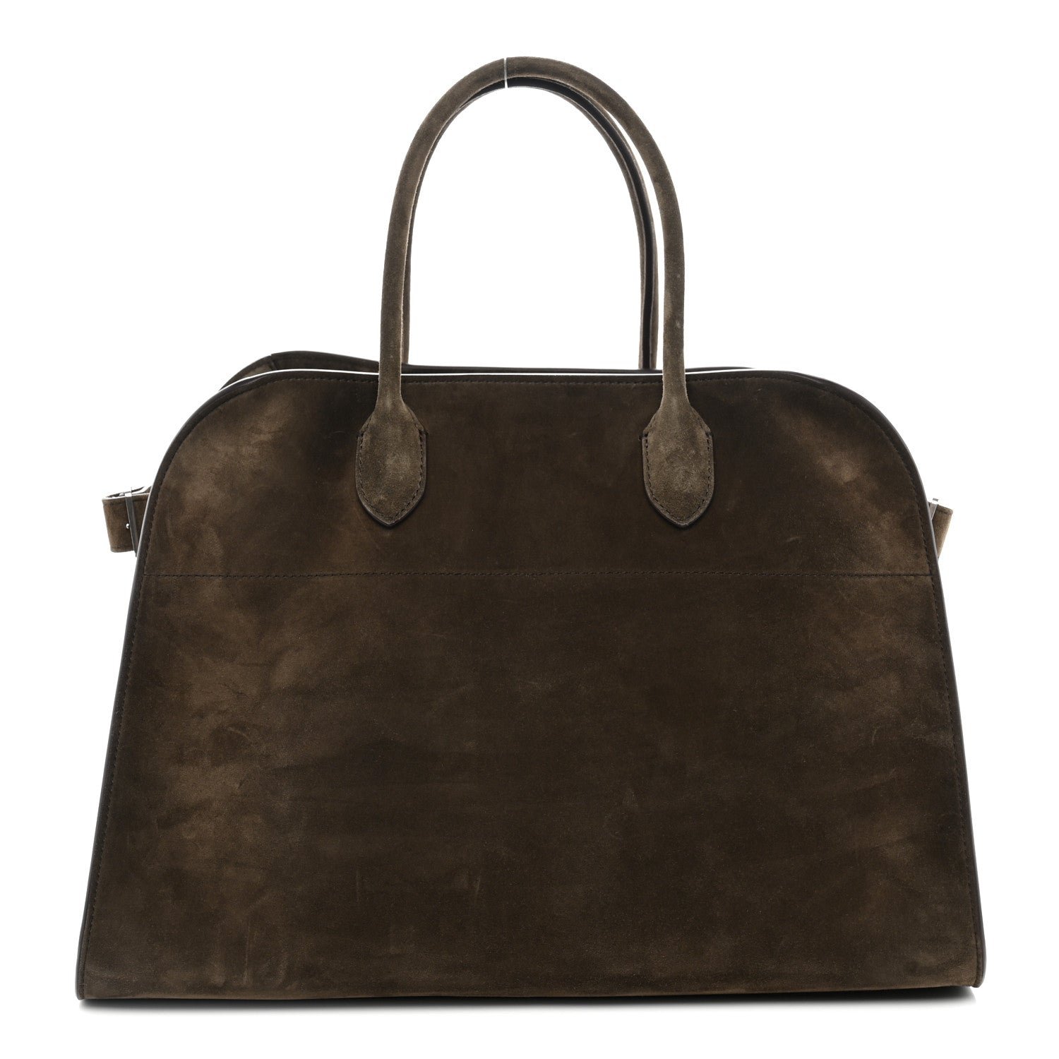 The Row Suede Soft Margaux 15 Nut Brown