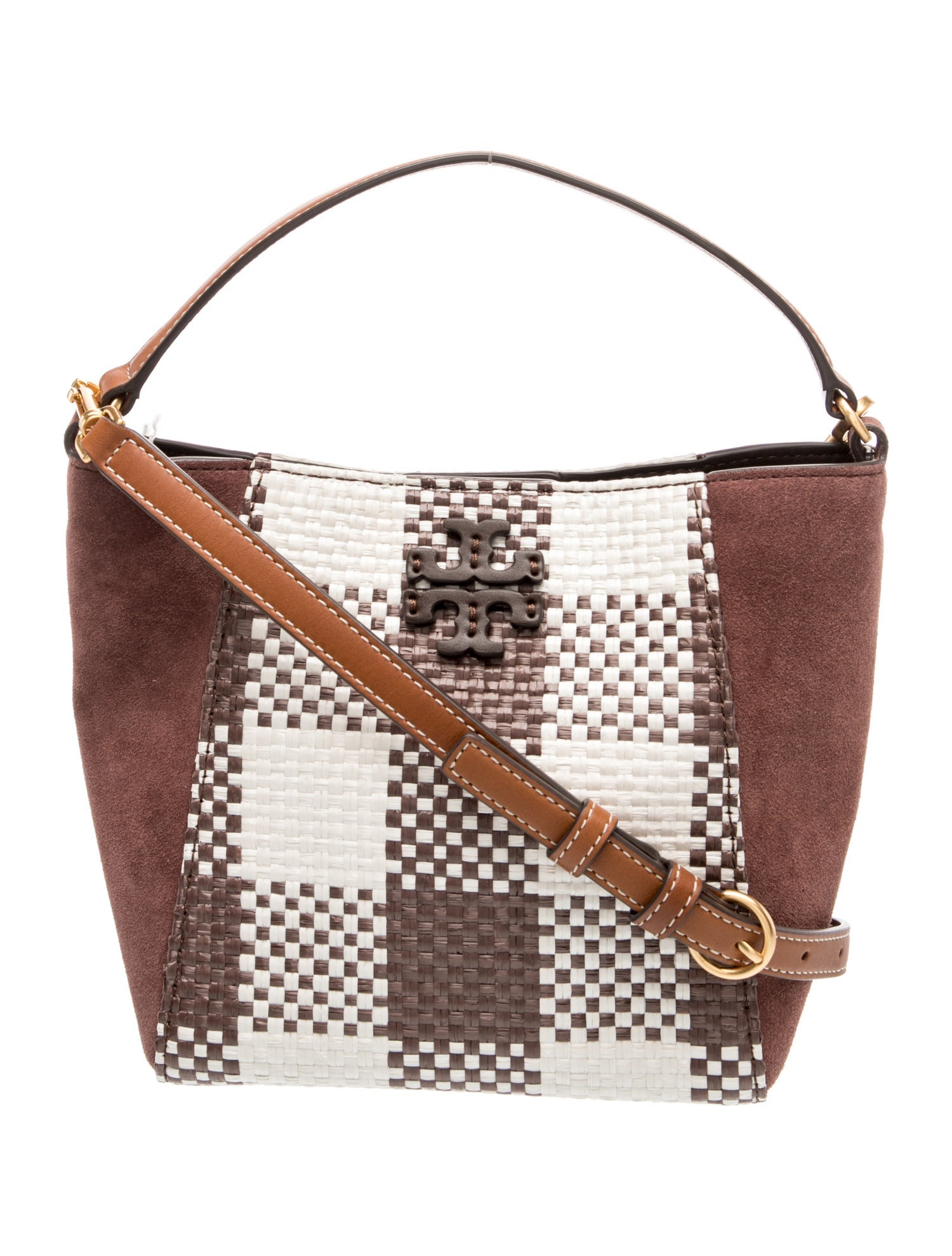 Suede Top Handle Bag