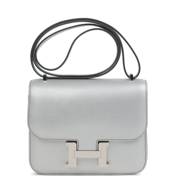Hermes Hermes Constance 18 Argent Chevre Chamkilight Palladium Hardware
