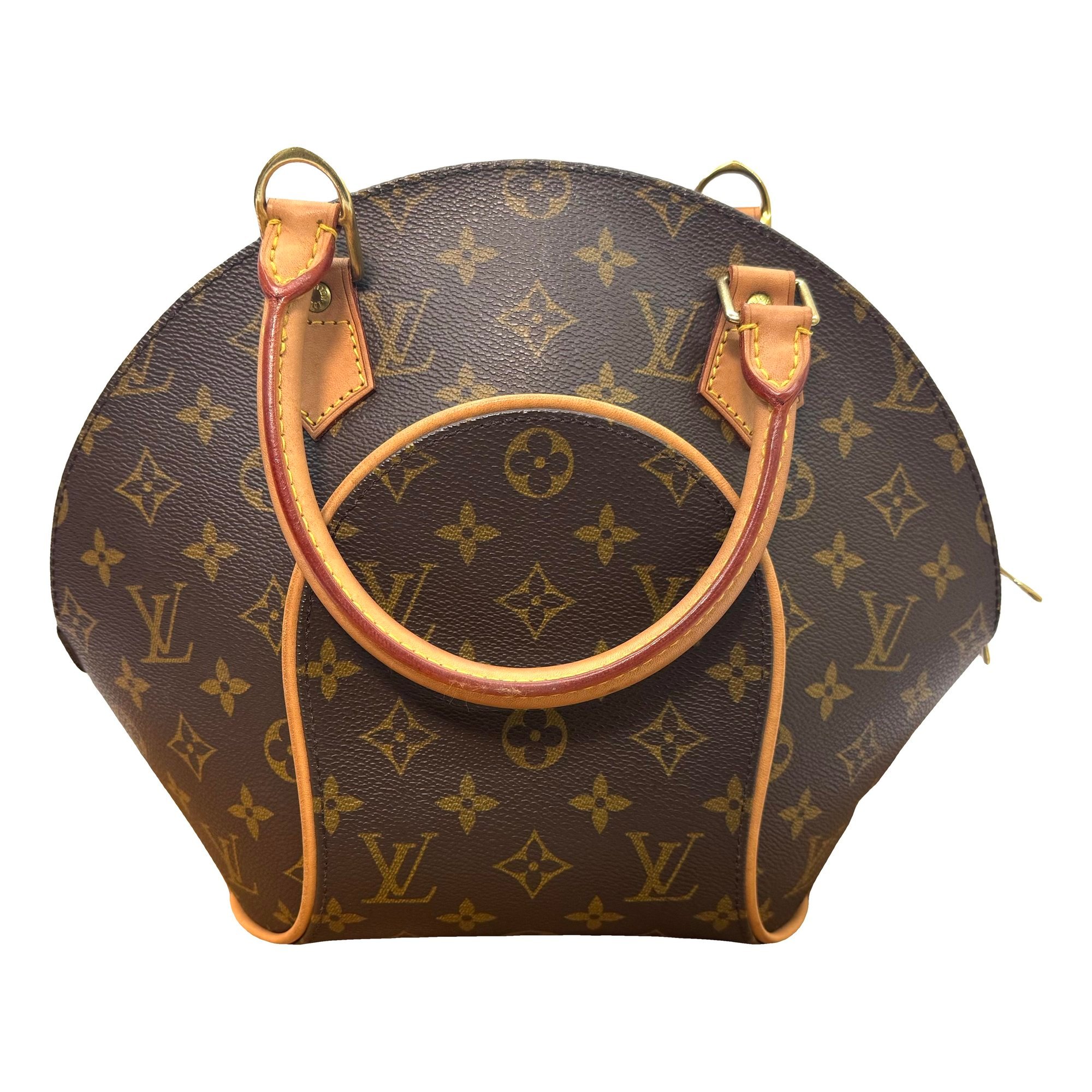 Ellipse leather handbag