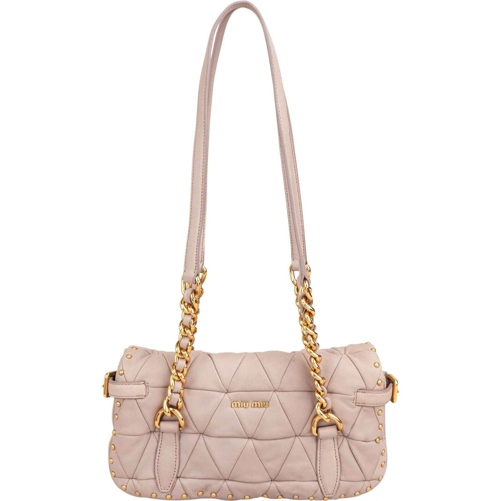 Miu Miu Matelassé leather crossbody bag