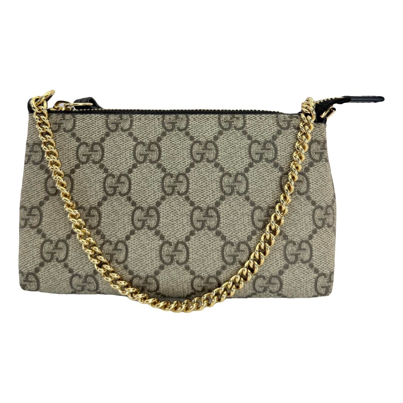 Leather clutch bag
