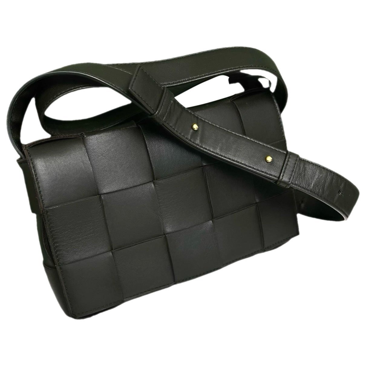 Cassette leather handbag