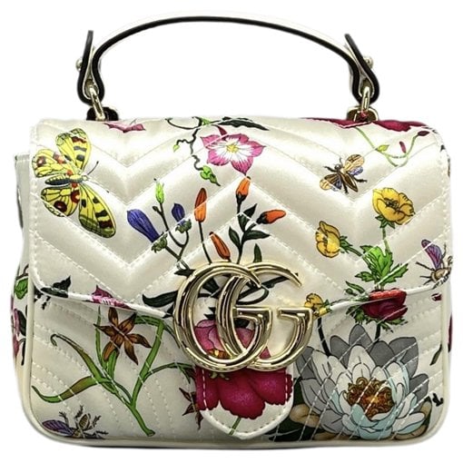GG Marmont Flap silk handbag