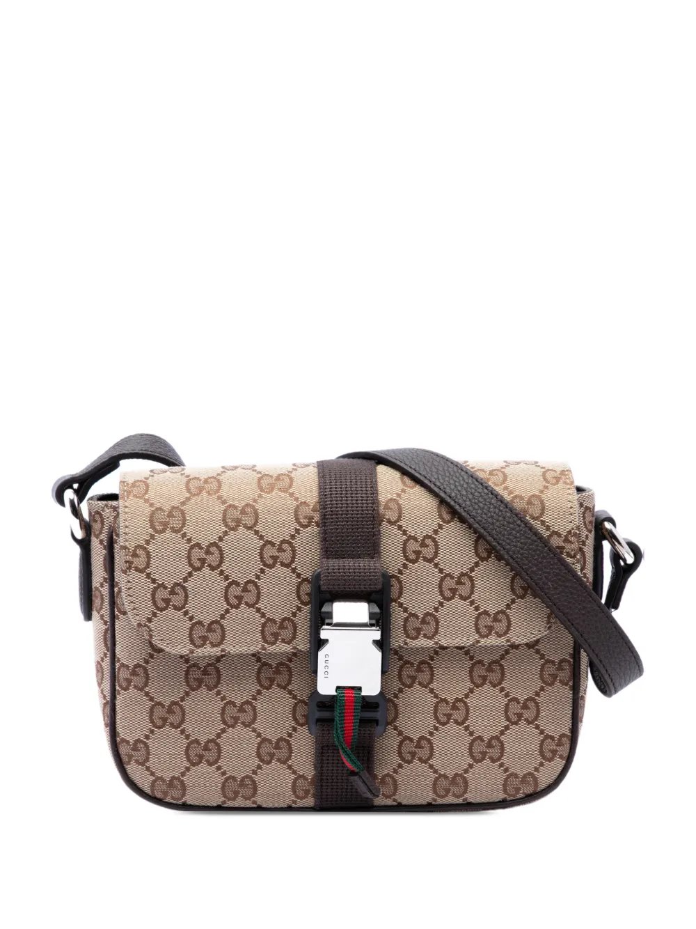 2016-2026 GG Canvas Web Buckle Flap crossbody bag