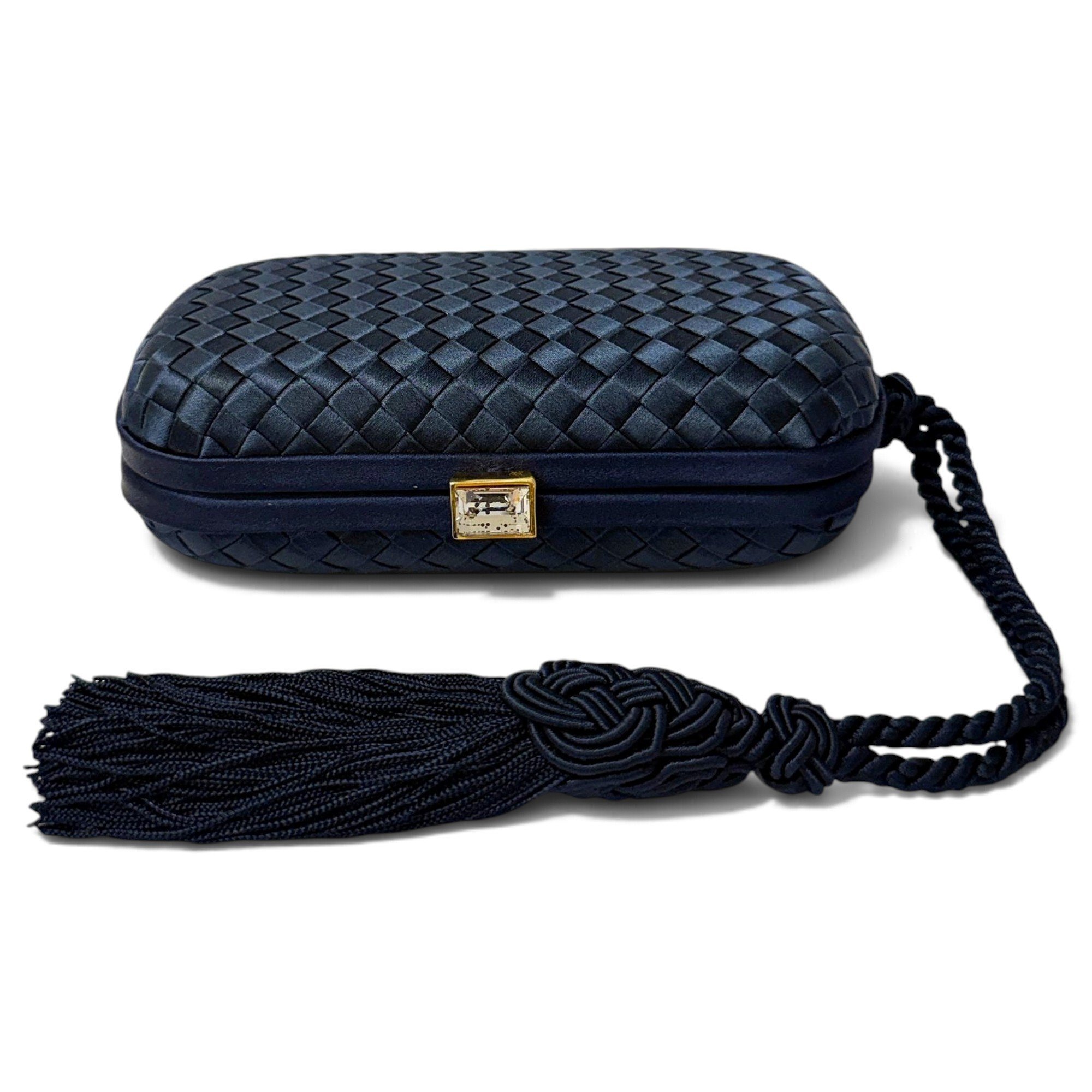 Pochette Knot silk clutch bag