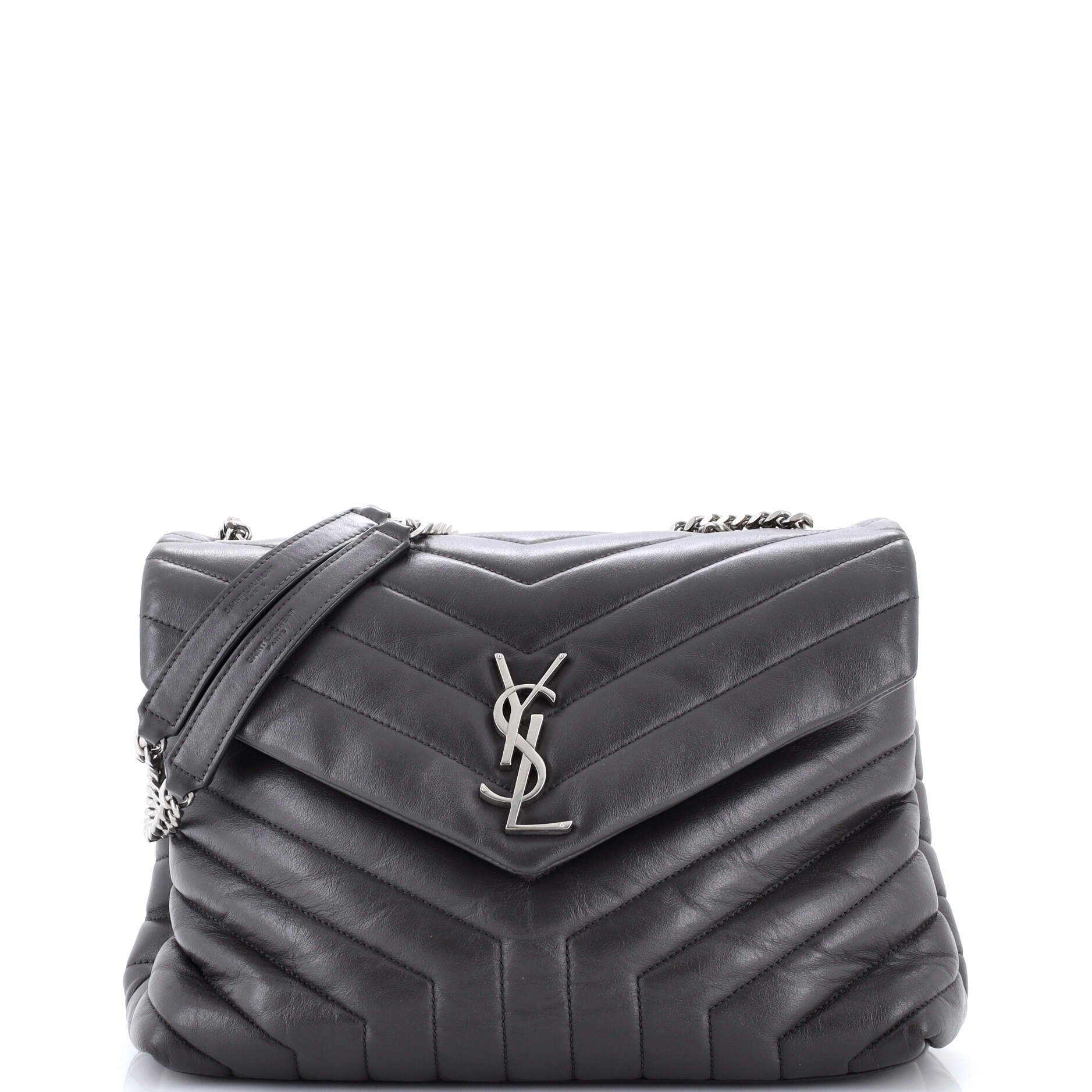 Loulou Shoulder Bag Matelasse Chevron Leather Medium