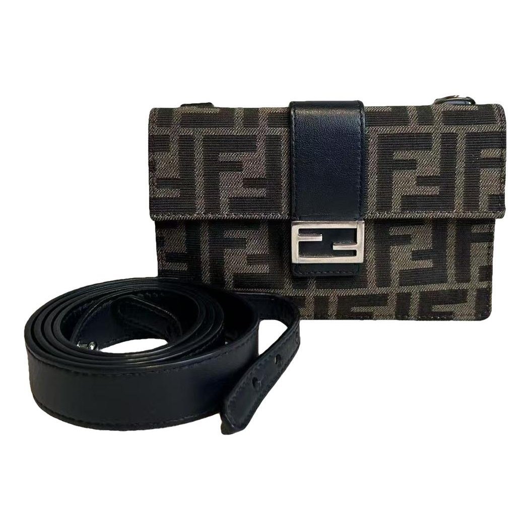 Flat Baguette leather handbag