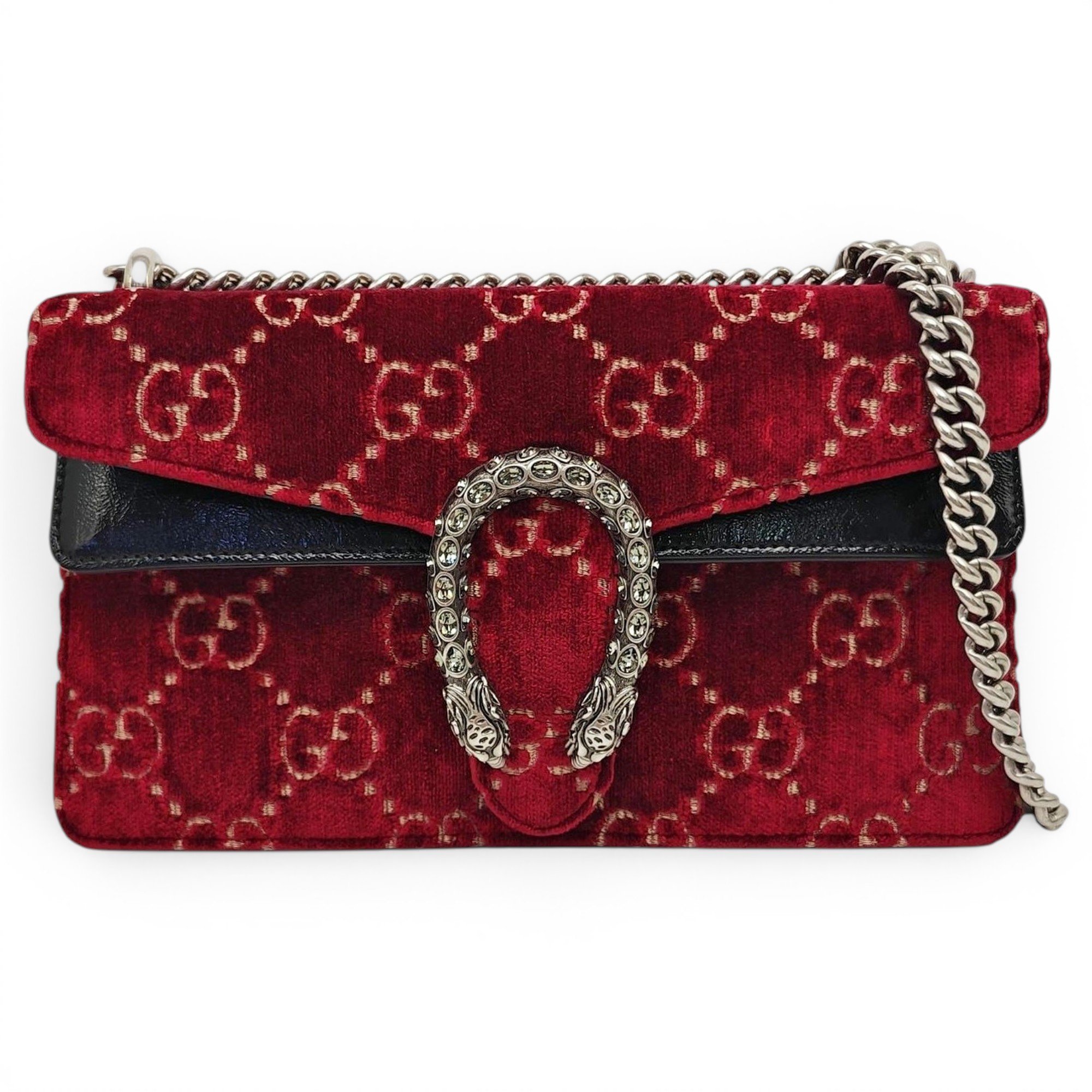 Dionysus Super Mini velvet crossbody bag