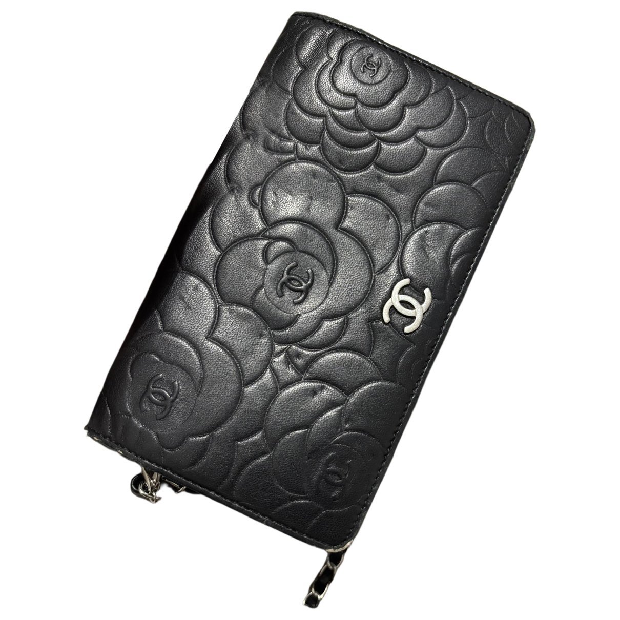 Leather clutch bag