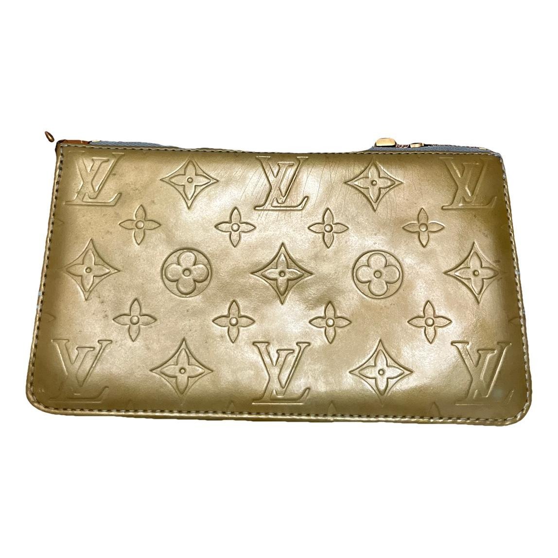 Leather clutch bag