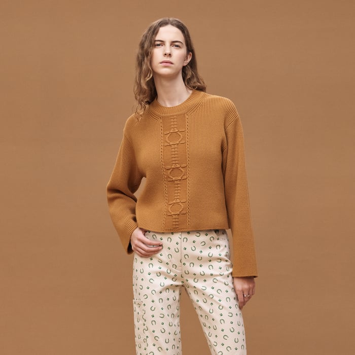 Marron Ocre Long-sleeve Sweater