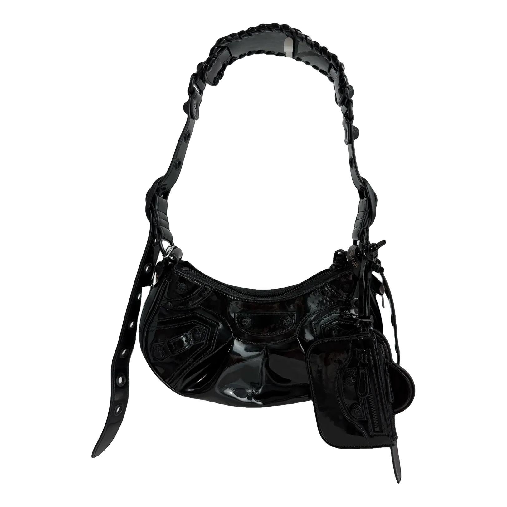 Le Cagole patent leather handbag