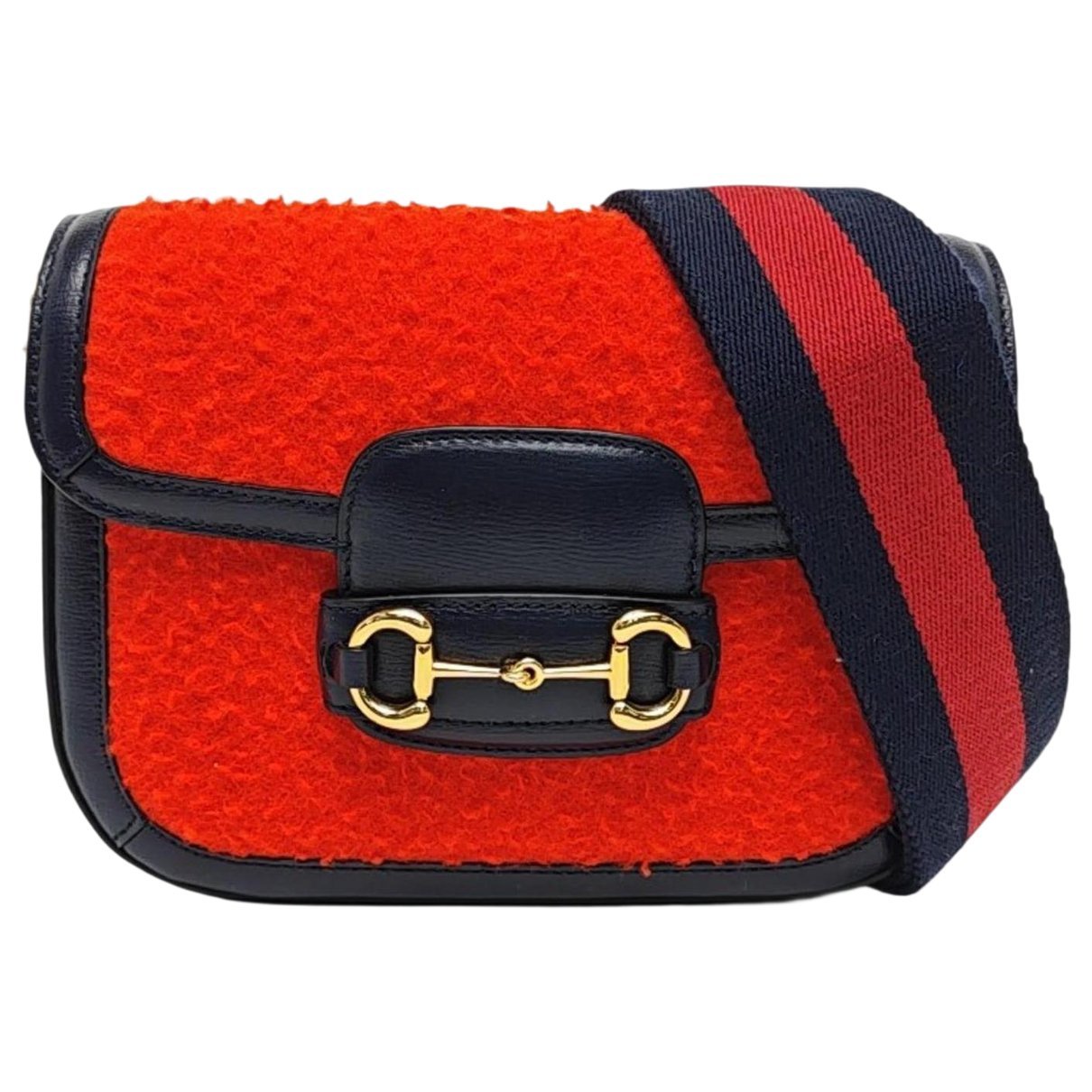 Handle Horsebit 1955 cloth crossbody bag