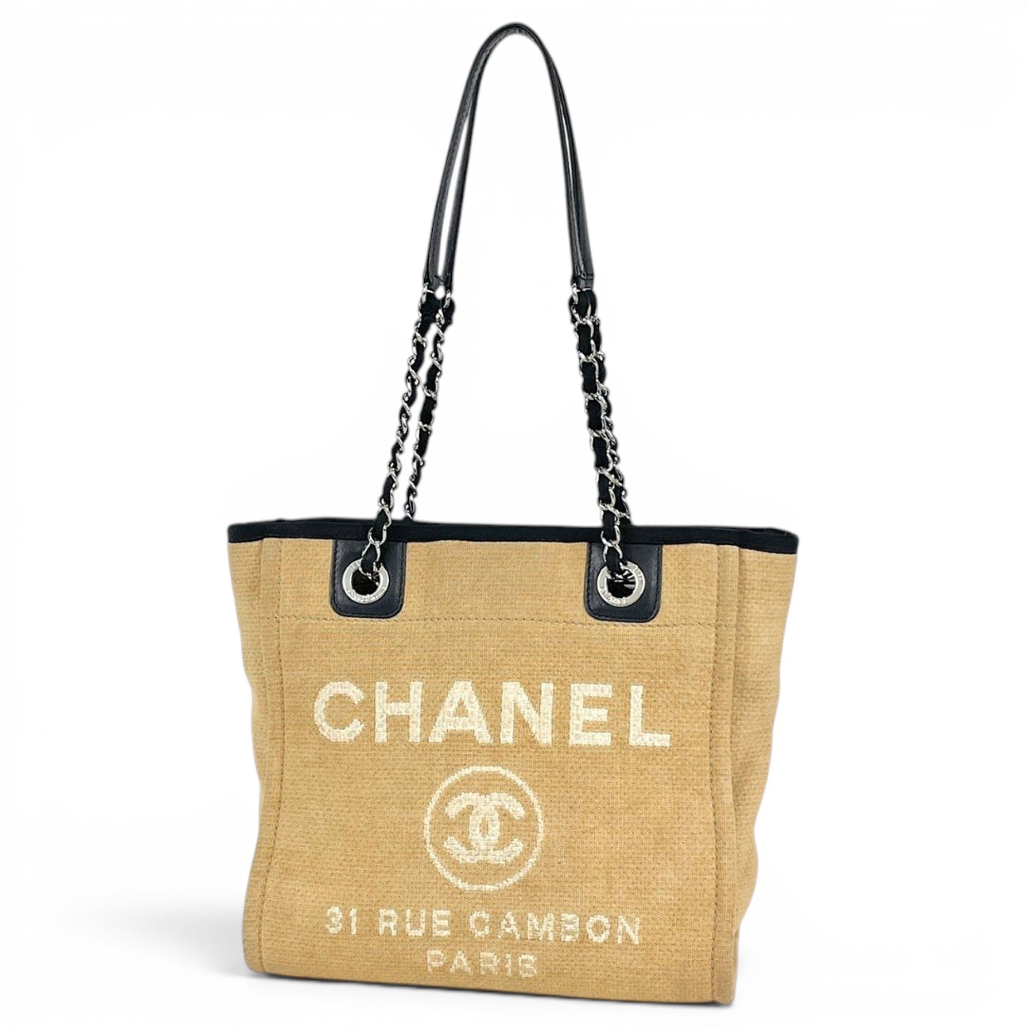Deauville Chain leather tote