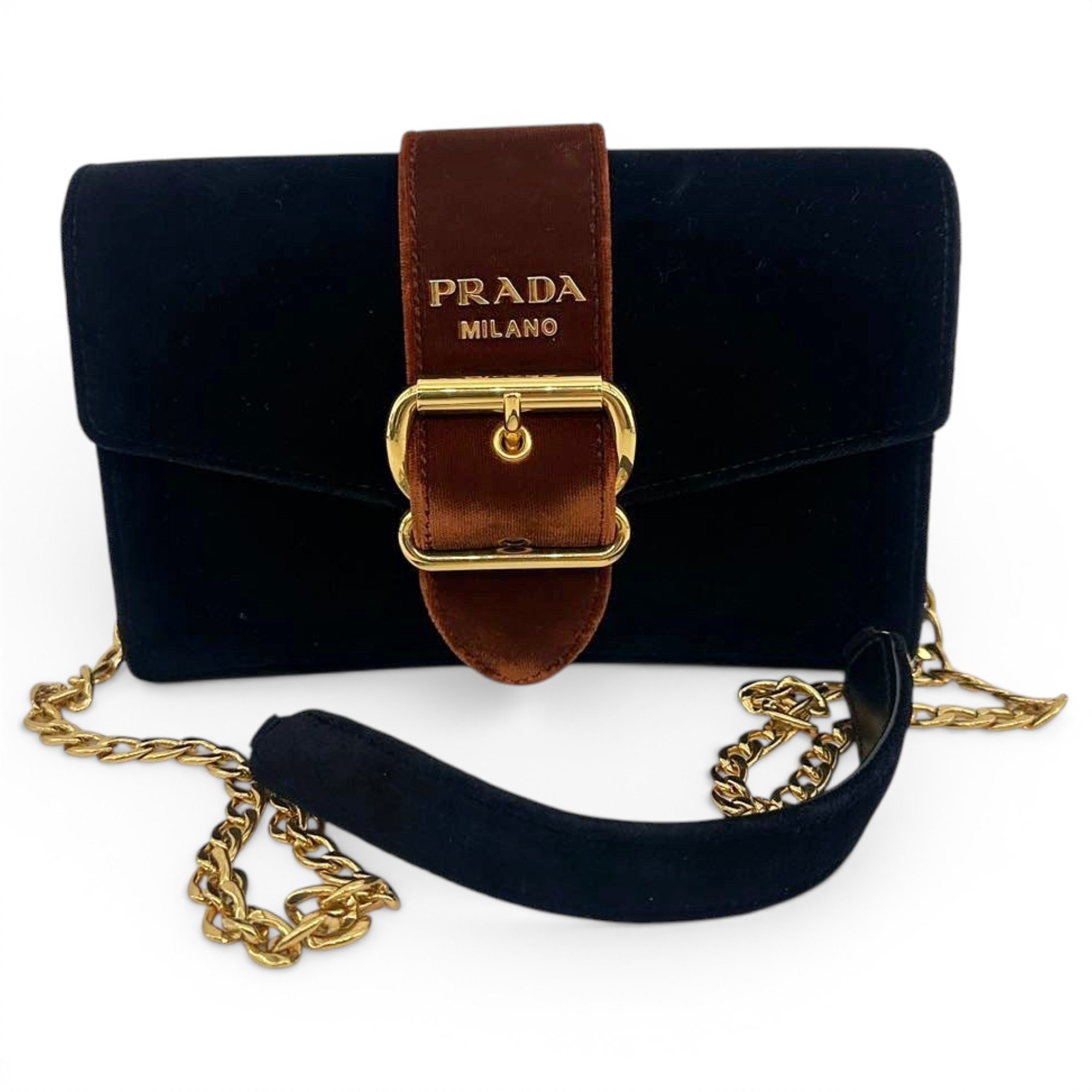 Cahier velvet crossbody bag