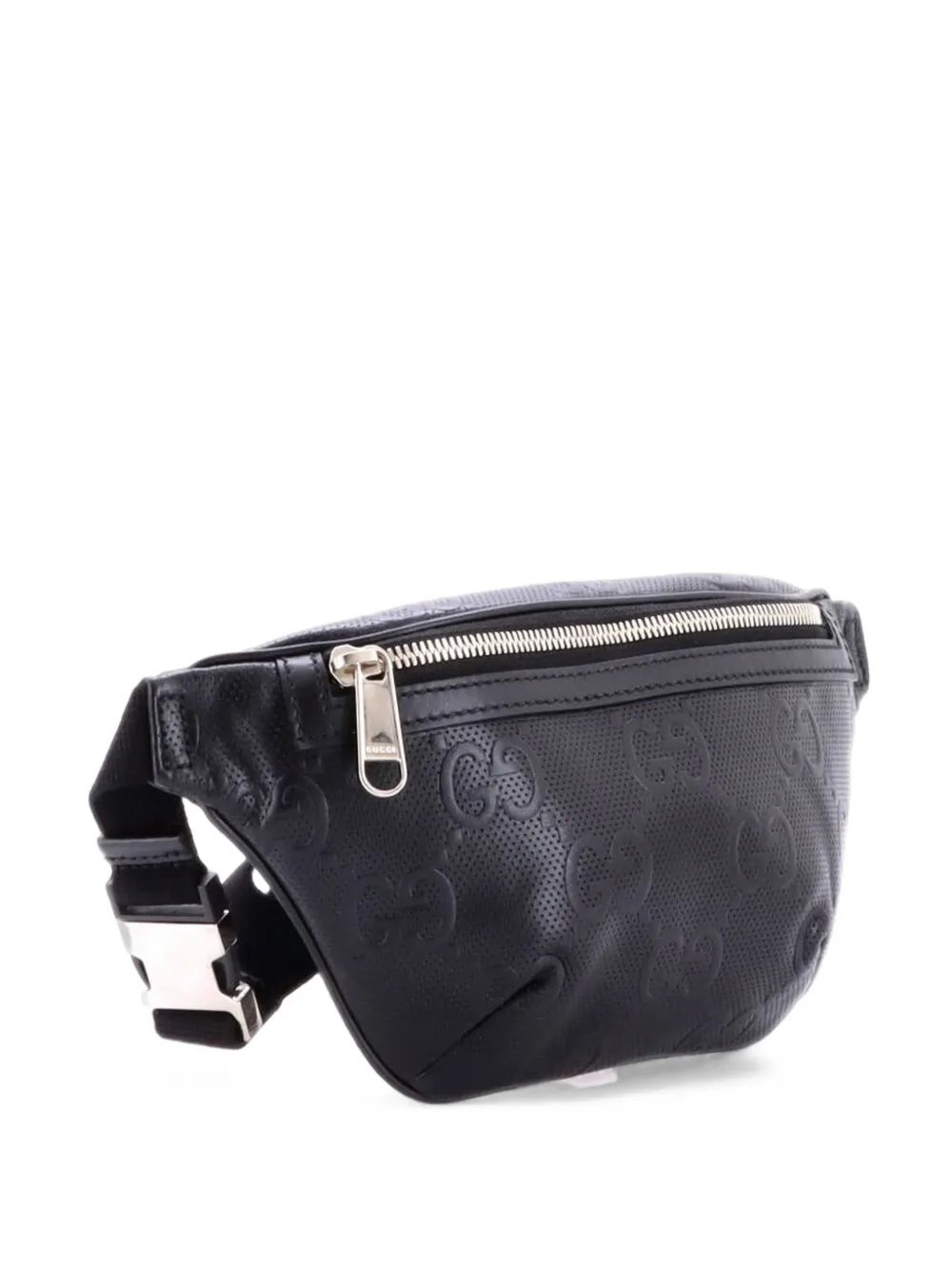 GG Embossed Perforated Leather Small belt bag
