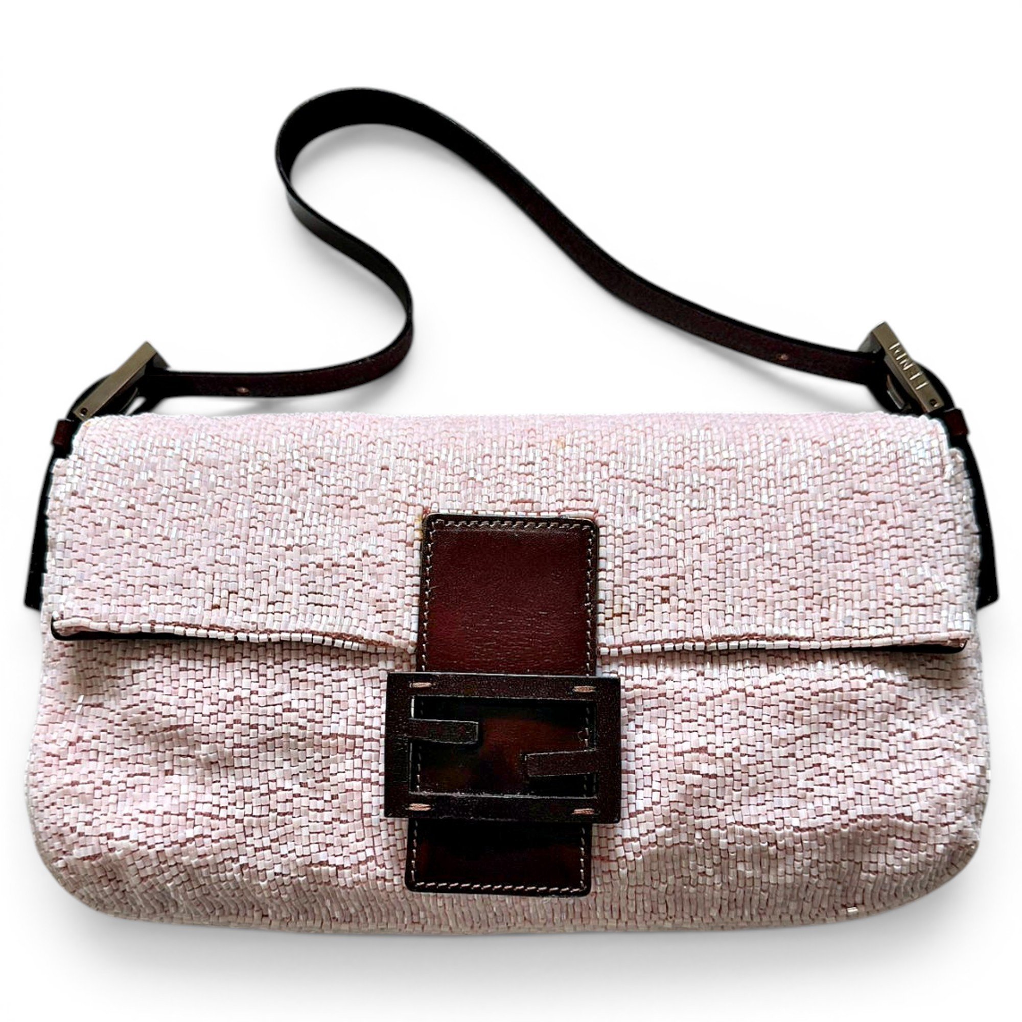 Baguette glitter handbag