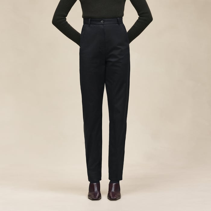 Noir High-waisted Pants