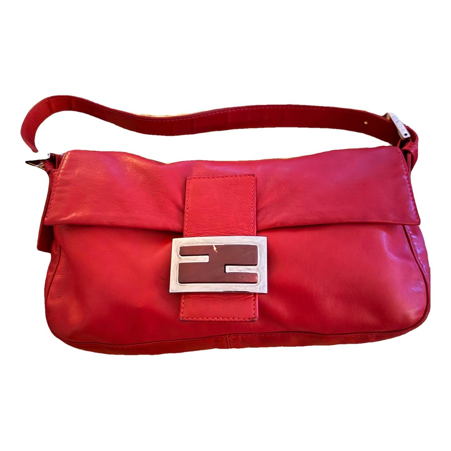 Baguette leather handbag