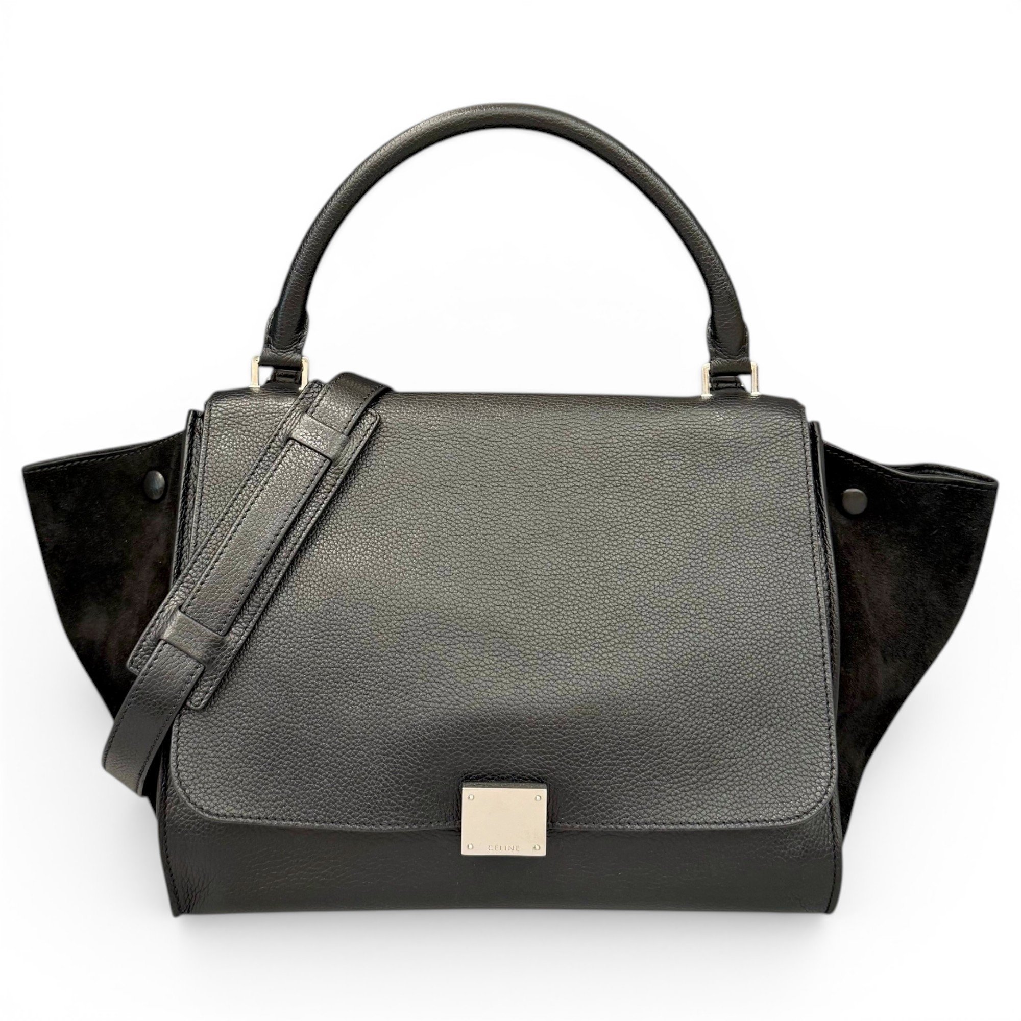 Trapèze pony-style calfskin handbag
