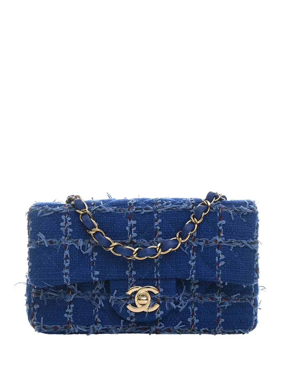 2021-2026 Mini Rectangular Classic Tweed Single Flap crossbody bag