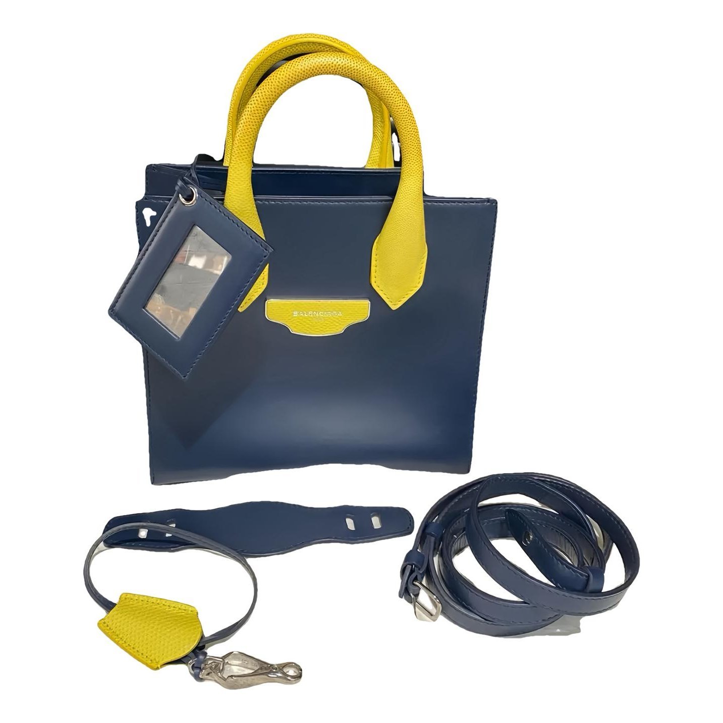 Papier leather handbag
