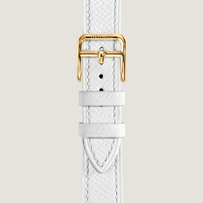 Blanc Heure H Small Model 25 MM Single Tour Watch Strap