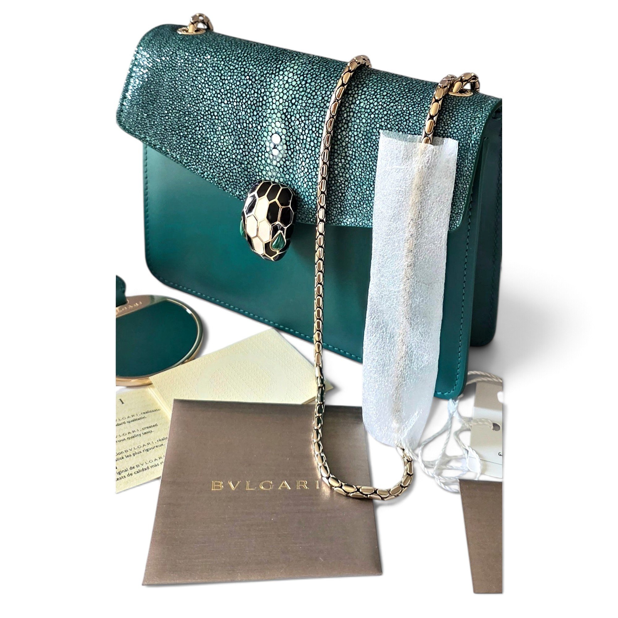 Serpenti leather crossbody bag