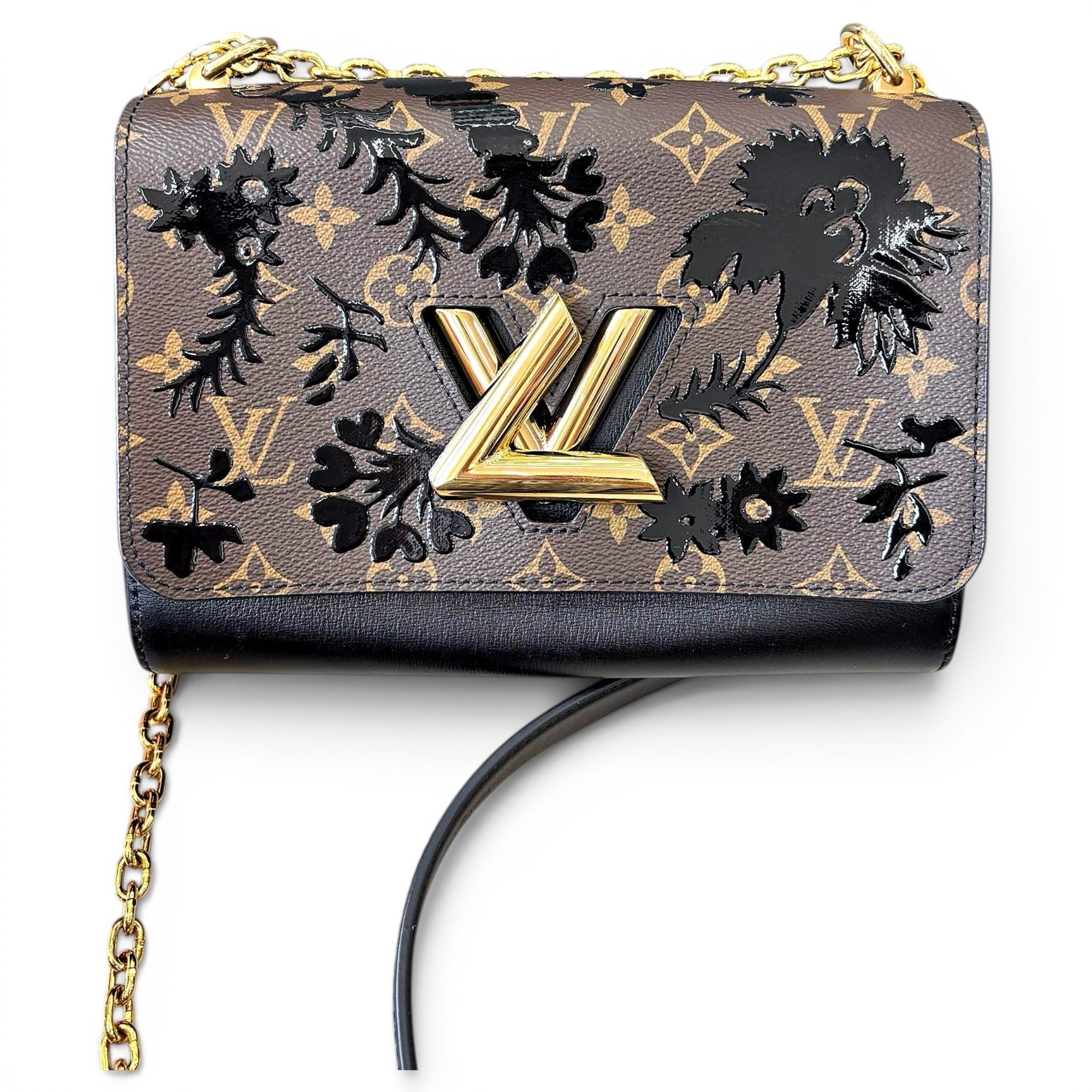 Twist leather handbag