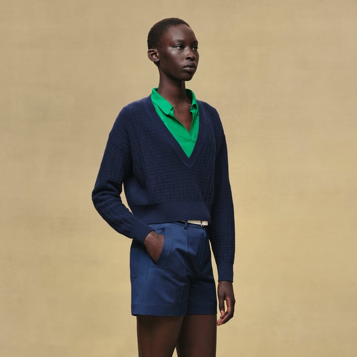 Bleu Outremer "H Voyage" Long-sleeve Sweater