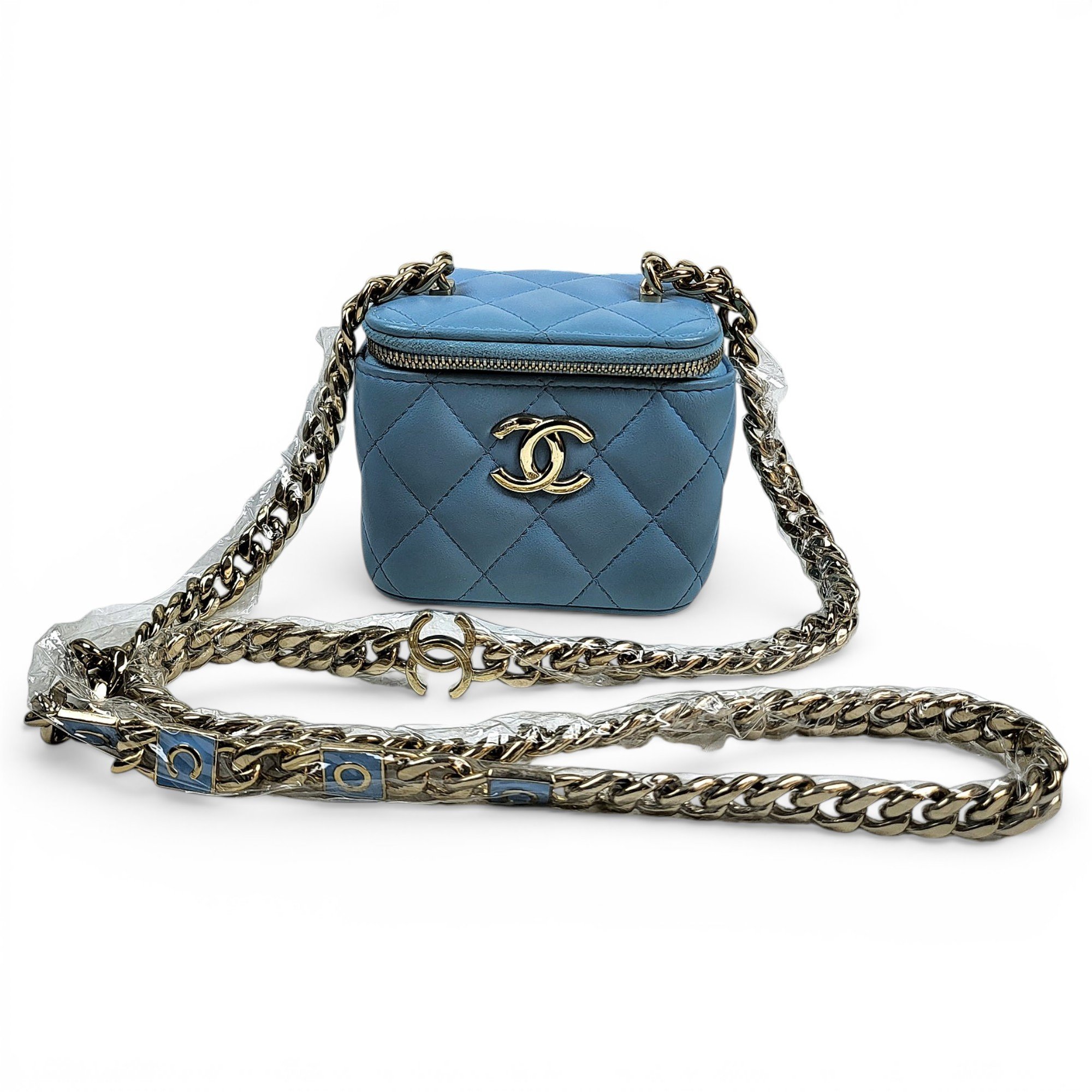 Trendy CC Vanity leather handbag