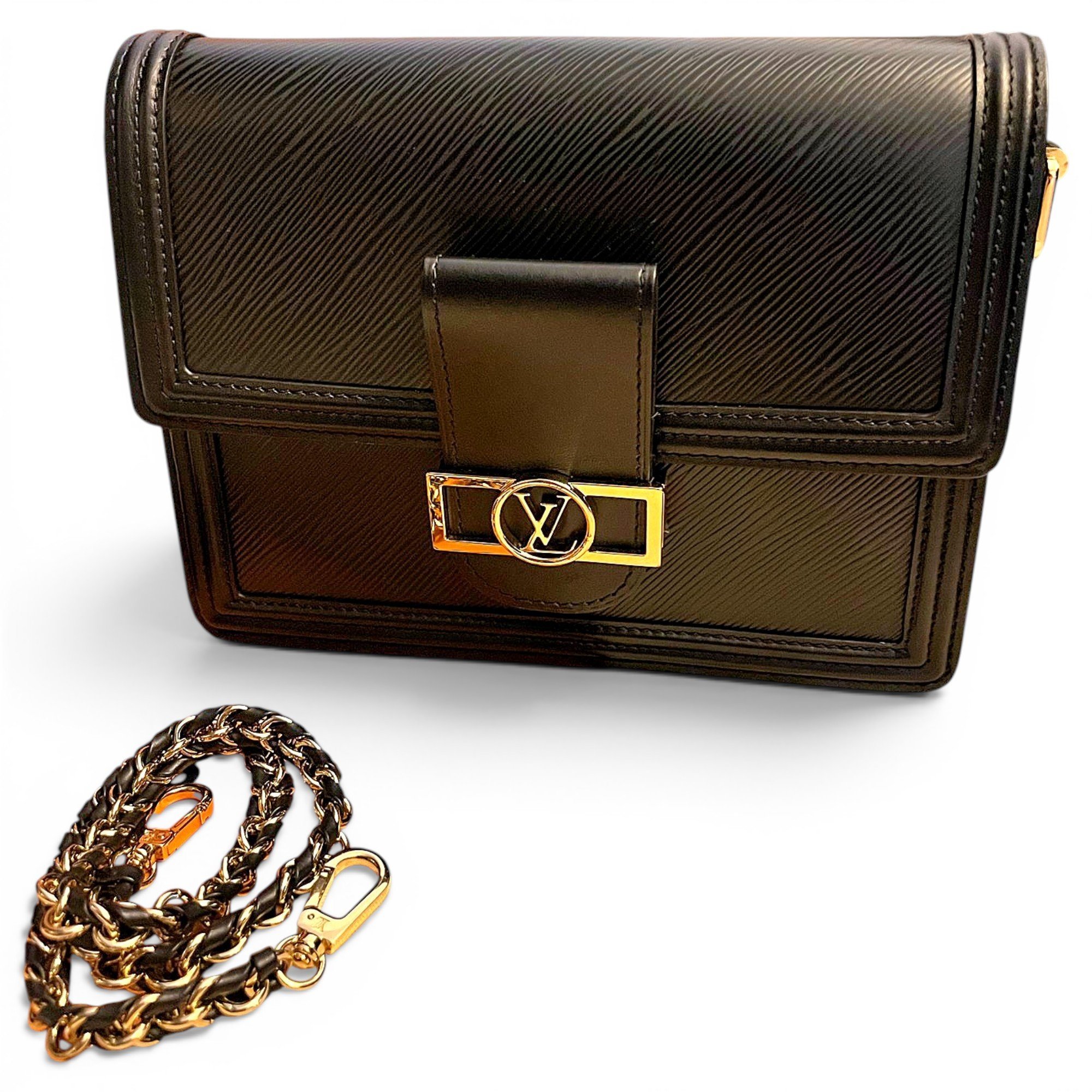 Dauphine leather handbag