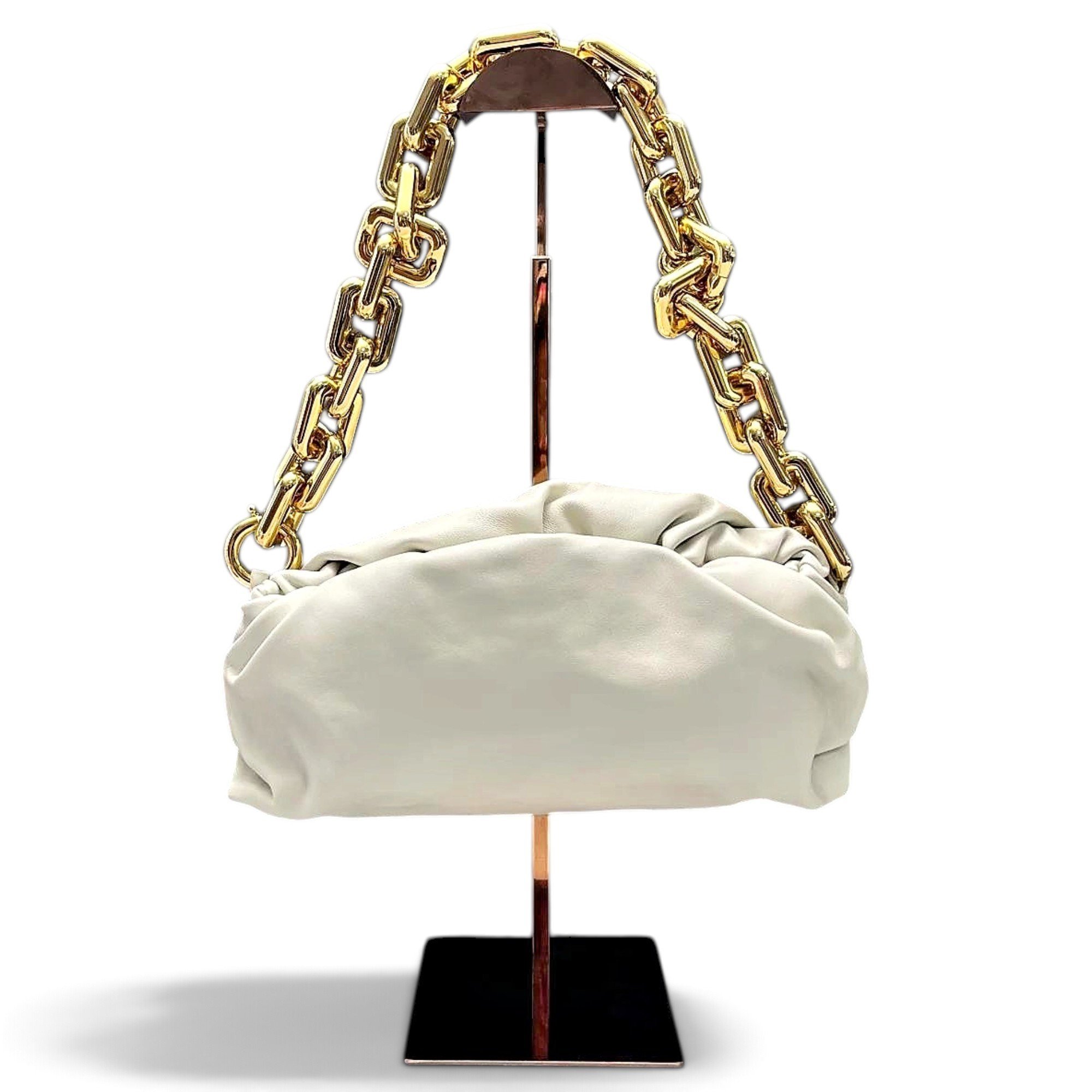 Chain Pouch leather handbag