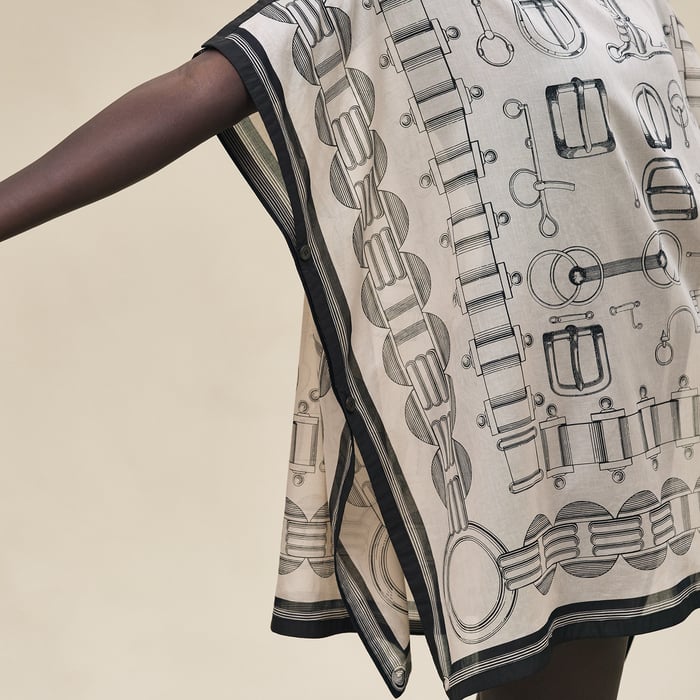 Beige Pierre d'Istrie "Cahier Du Colporteur" Beach Tunic