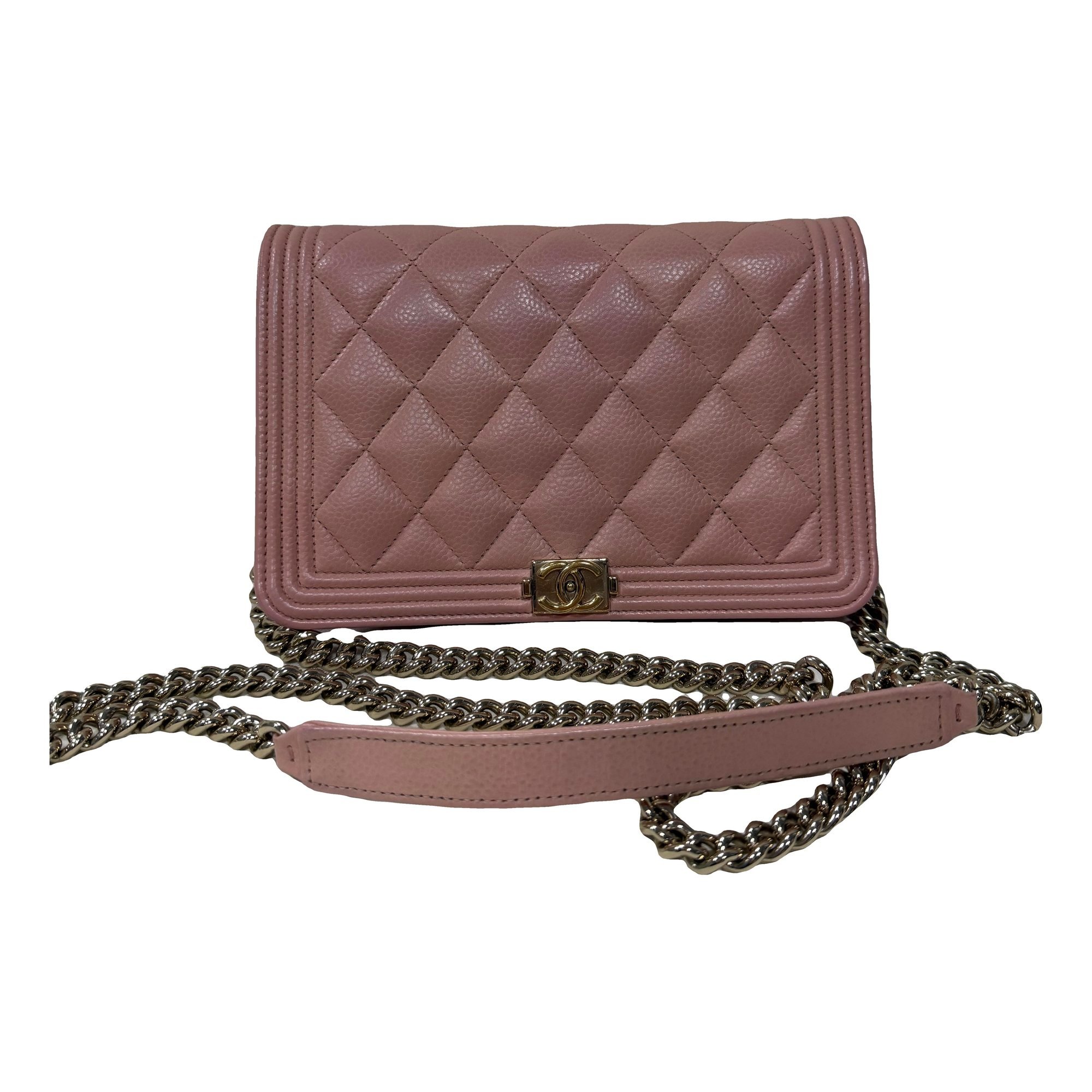 Wallet On Chain Boy leather handbag