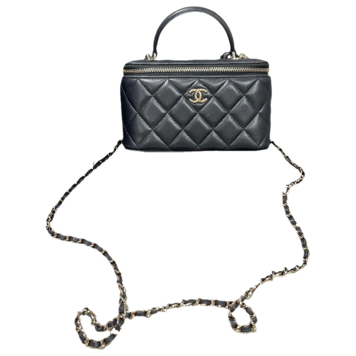 Trendy CC Vanity leather handbag
