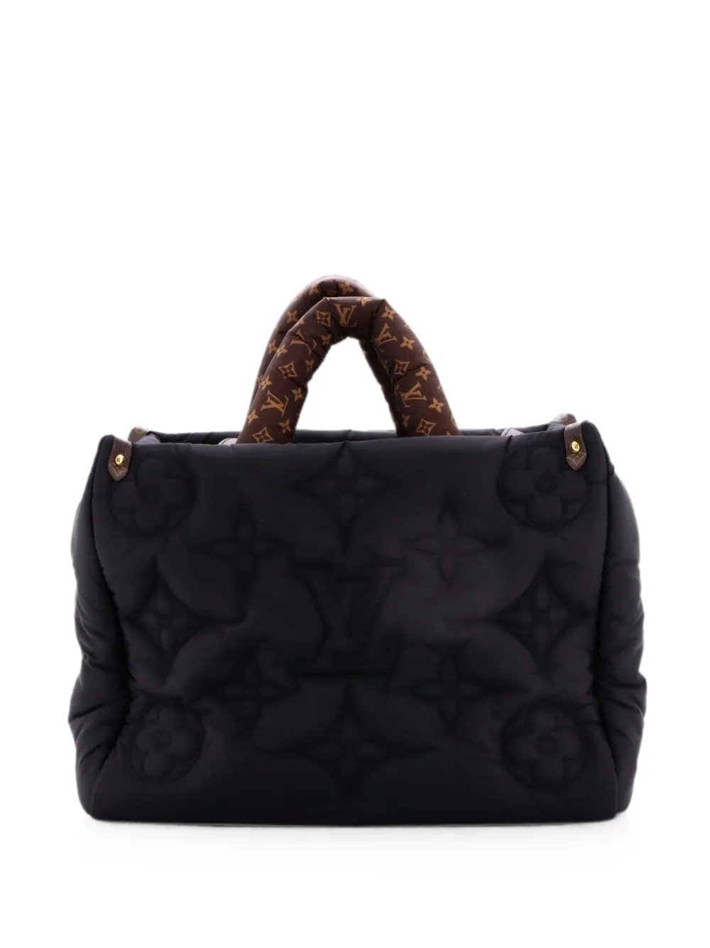 Pillow OnTheGo Tote Monogram Quilted Econyl Nylon MM satchel