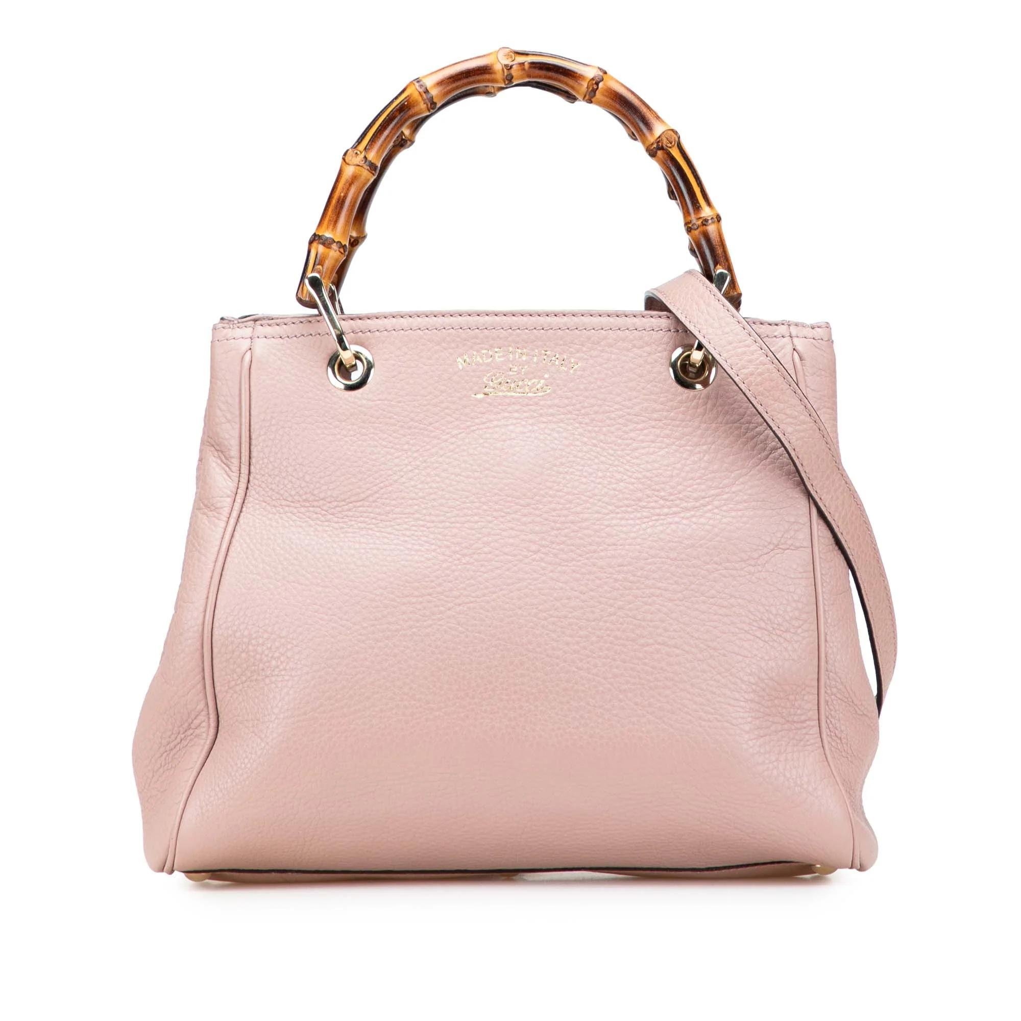 Bamboo pony-style calfskin satchel