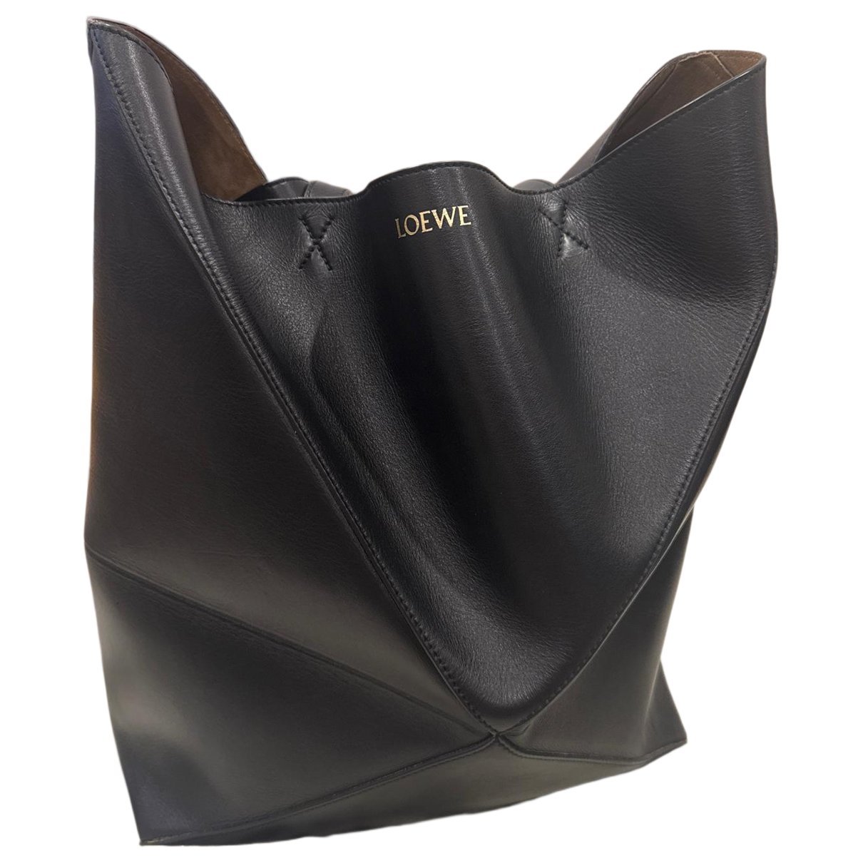 Leather tote