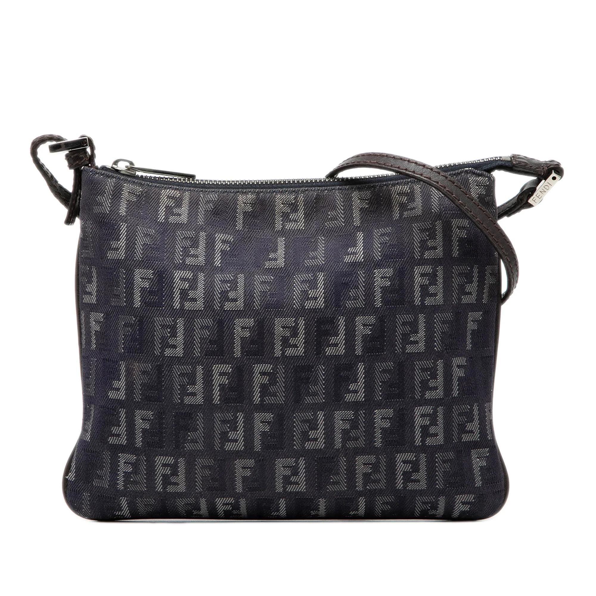 Pocket leather crossbody bag