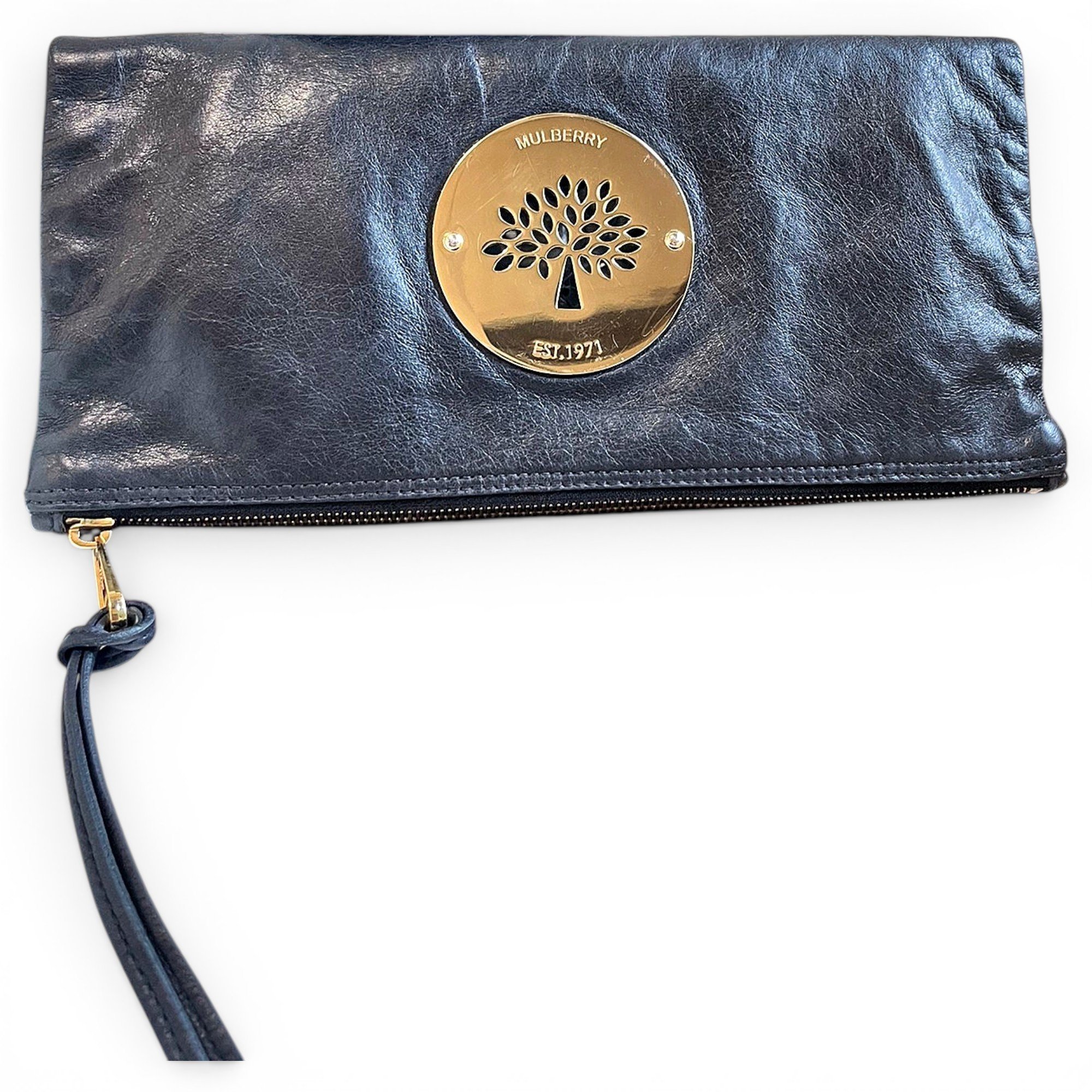 Daria leather clutch bag
