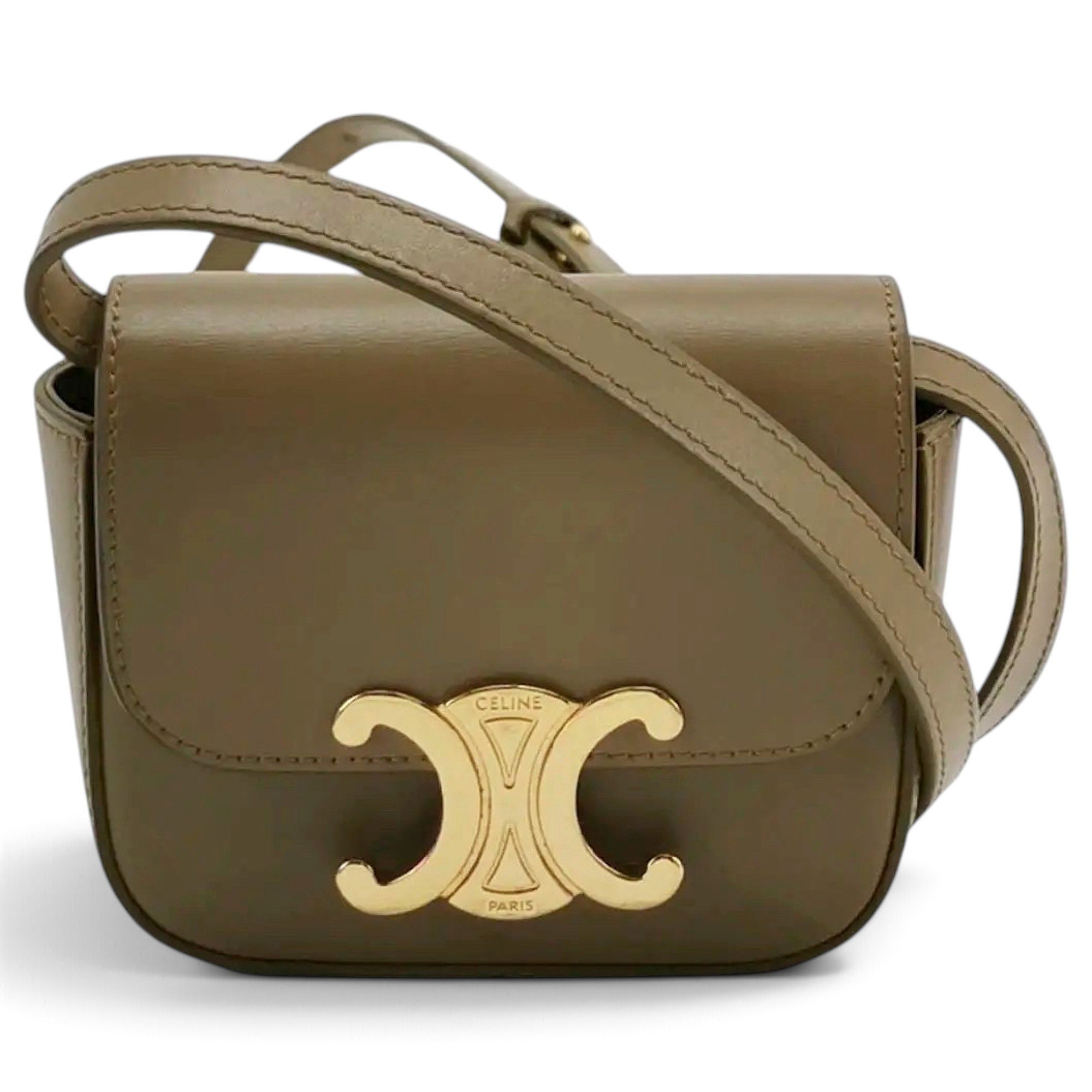 Triomphe leather crossbody bag