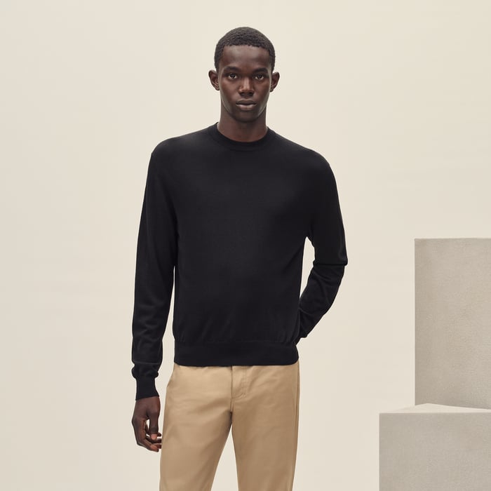 Noir "Detail H" Crewneck Sweater