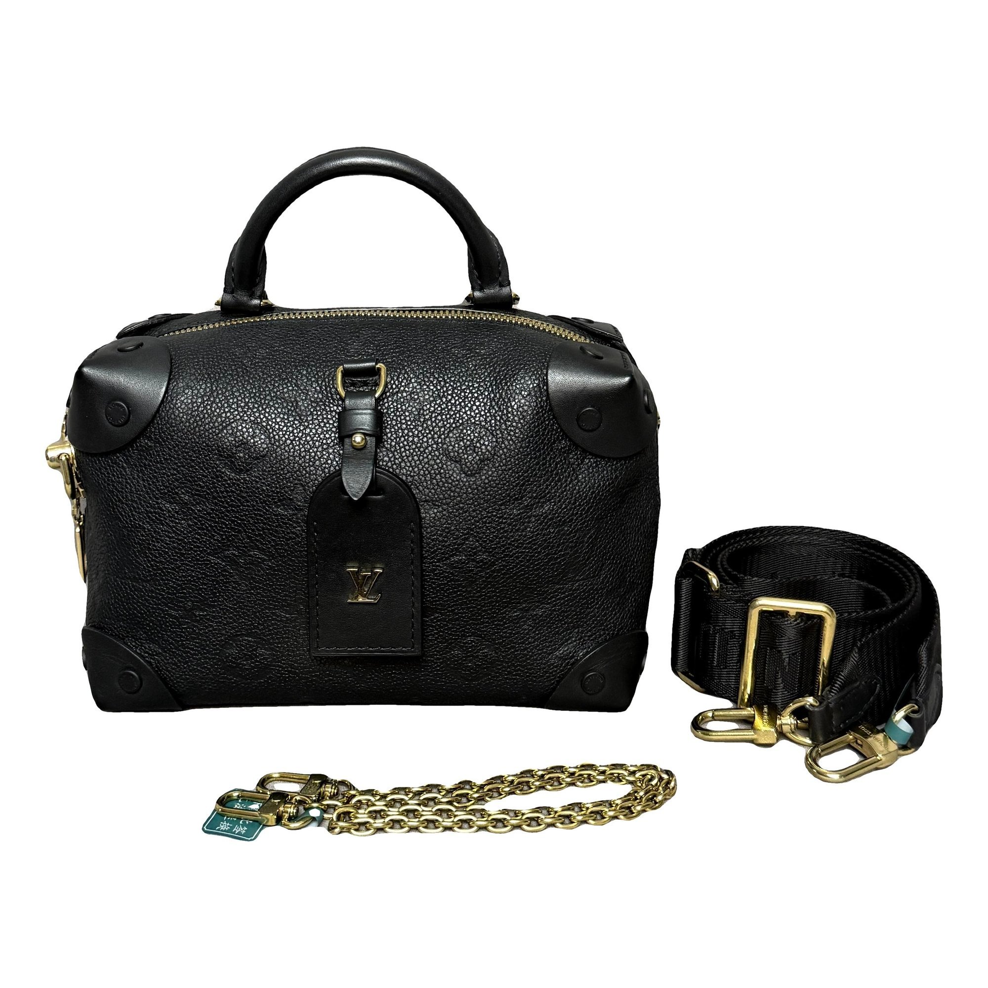 Petite Malle Souple leather handbag