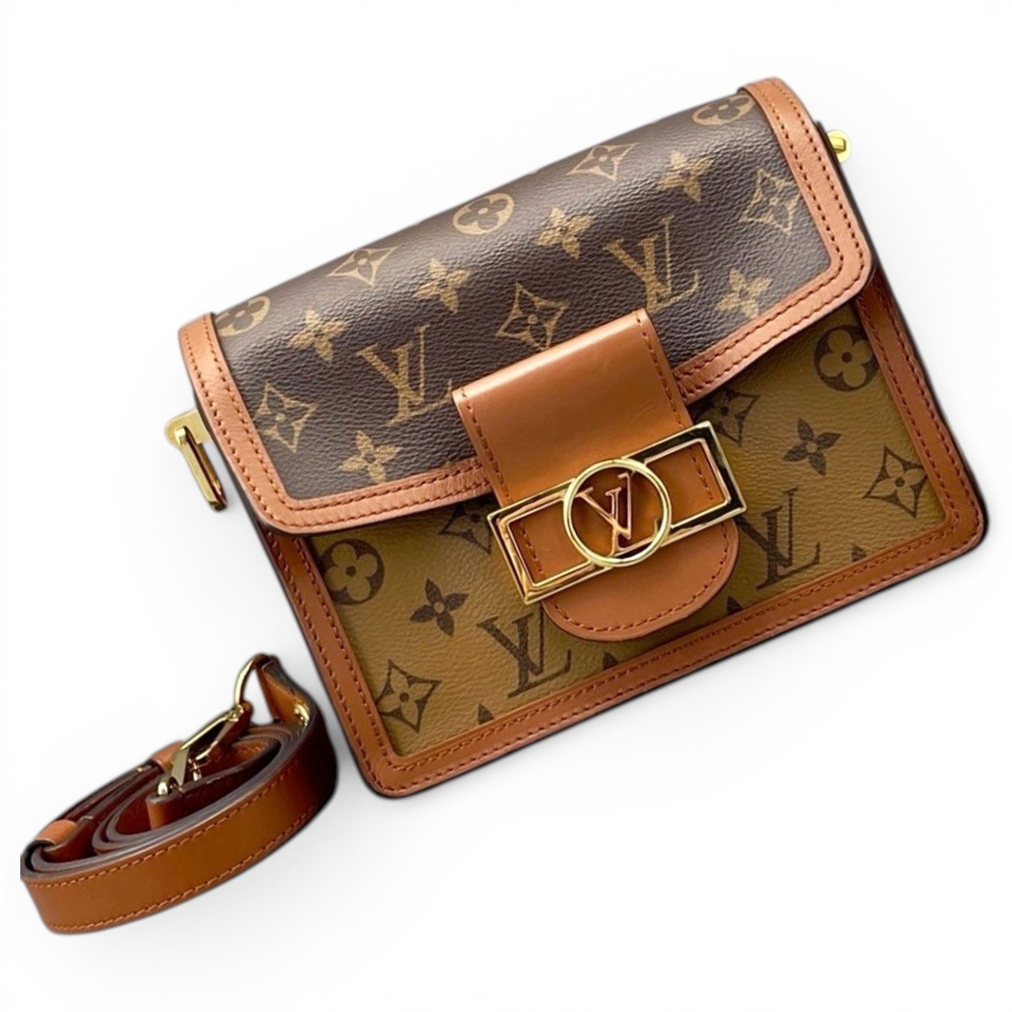 Dauphine leather handbag