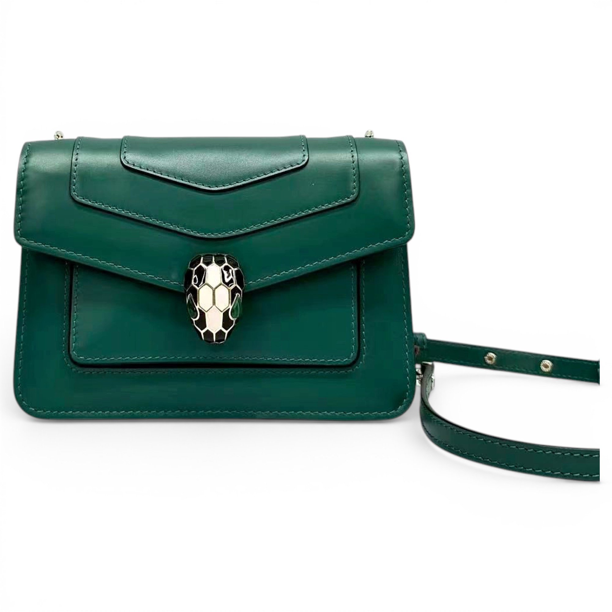Serpenti leather handbag
