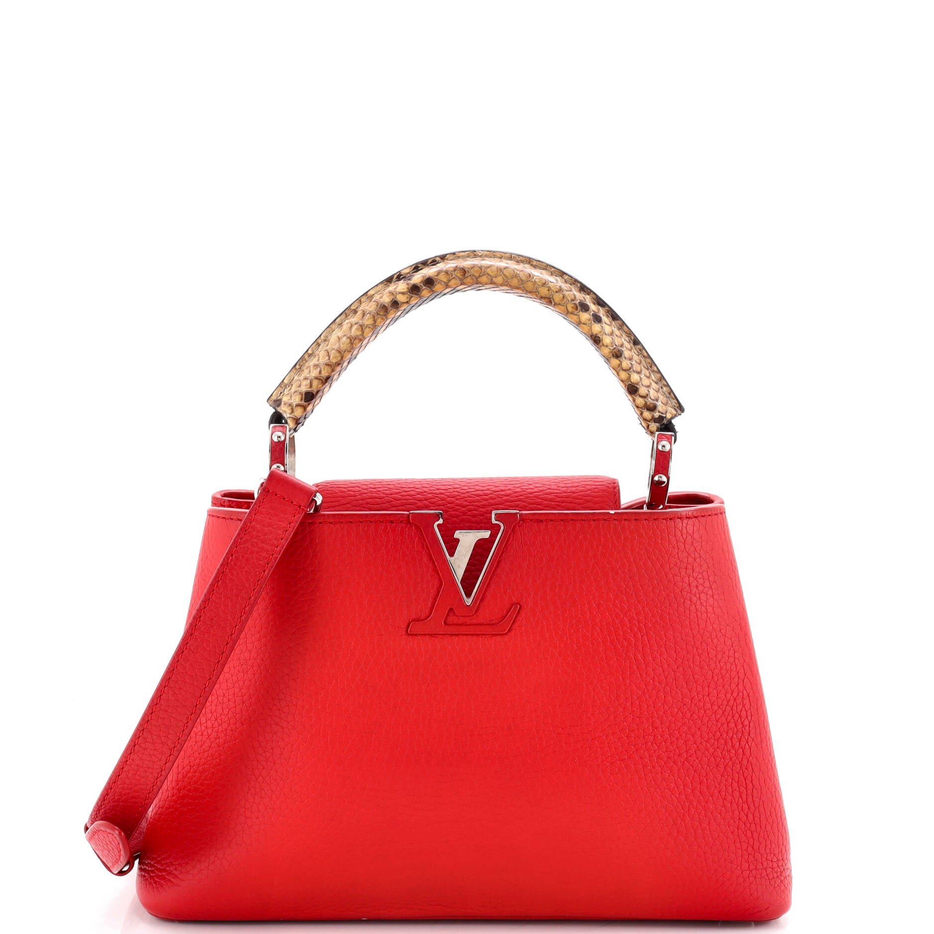 Capucines Bag Leather with Python BB
