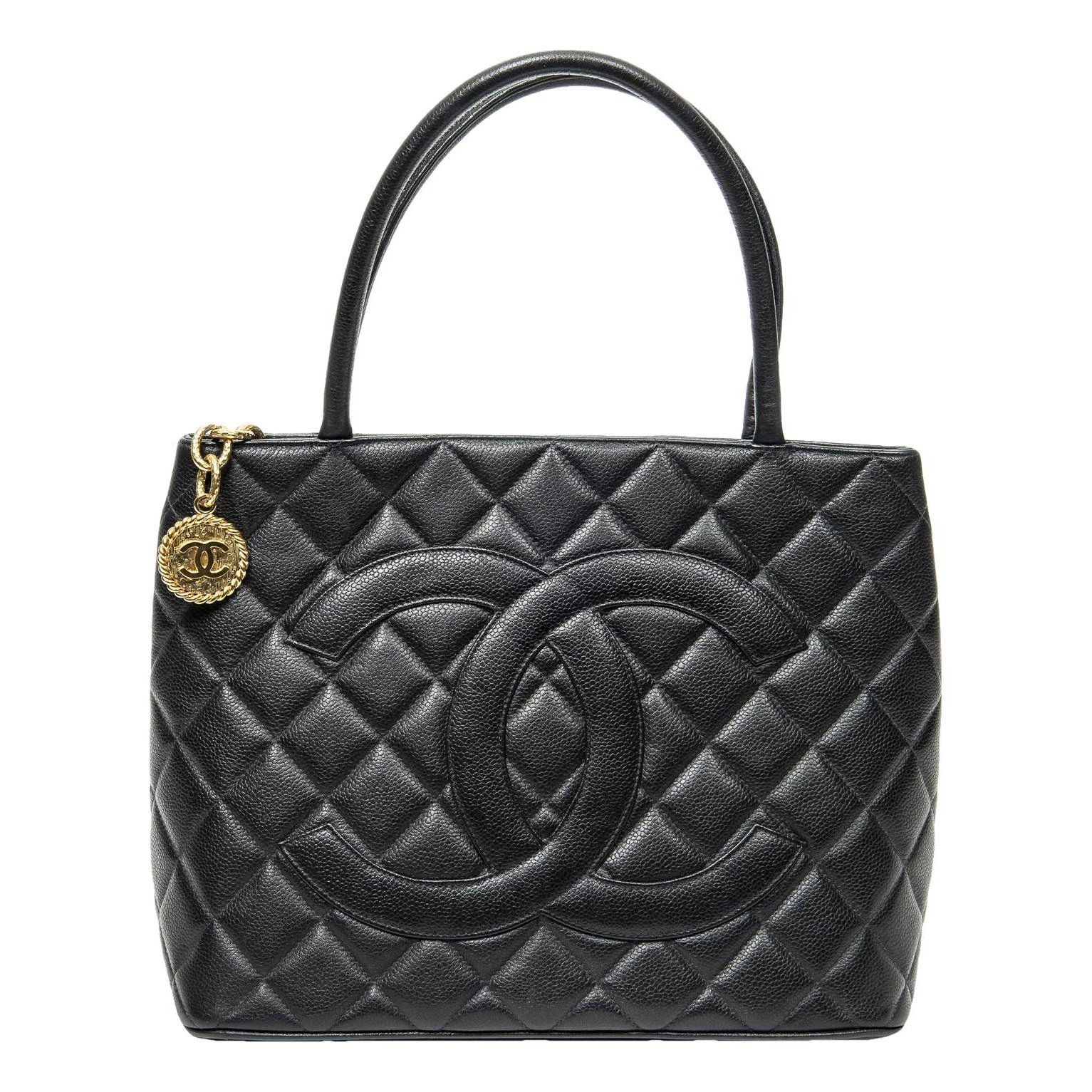Médaillon leather tote