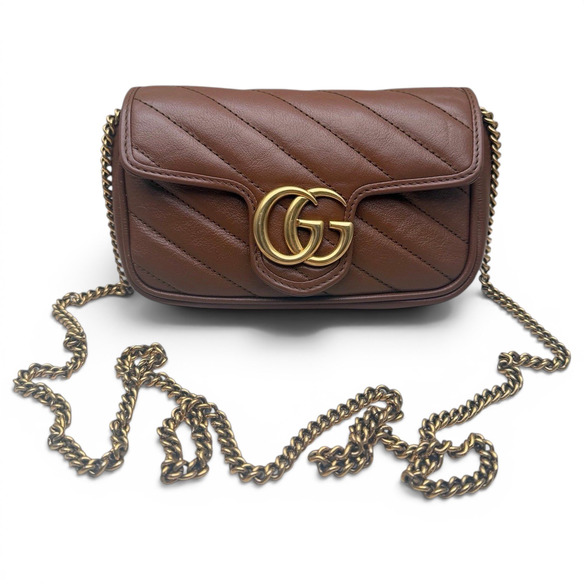 GG Marmont Chain Flap leather crossbody bag
